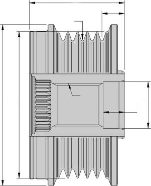 HELLA 9XU 358 039-251 - Alternatör Kasnağı parcadolu.com