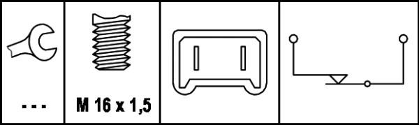 HELLA 6DD 008 622-081 - Fren Lamba Pedal, Müşürü parcadolu.com