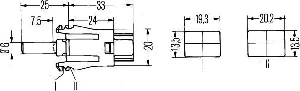 HELLA 6ZF 004 229-011 - KAPI ISIK DUGMESI  MERCEDES 4 Köşe 124-201  parcadolu.com