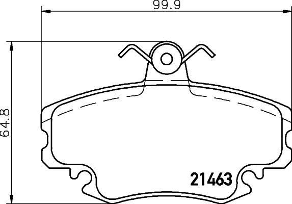 HELLA 8DB 355 045-591 - Fren Balata Seti, Diskli Fren parcadolu.com