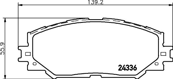 HELLA 8DB 355 045-251 - Fren Balata Seti, Diskli Fren parcadolu.com