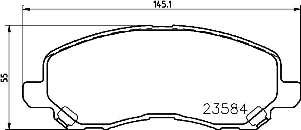 HELLA 8DB 355 009-671 - Fren Balata Seti, Diskli Fren parcadolu.com