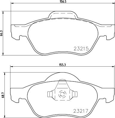 HELLA 8DB 355 009-091 - Fren Balata Seti, Diskli Fren parcadolu.com