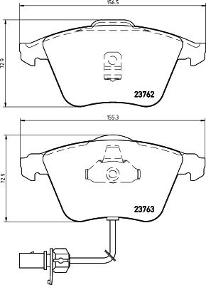 HELLA 8DB 355 009-141 - Fren Balata Seti, Diskli Fren parcadolu.com