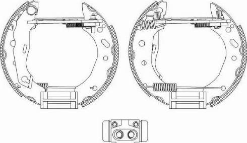 HELLA 8DB 355 004-451 - Fren Pabuç Takımı parcadolu.com