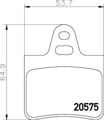 HELLA 8DB 355 005-901 - Fren Balata Seti, Diskli Fren parcadolu.com