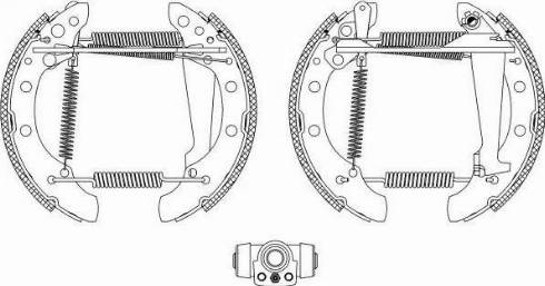 HELLA 8DB 355 003-731 - Fren Pabuç Takımı parcadolu.com