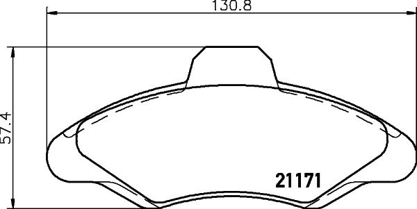 HELLA 8DB 355 019-041 - Fren Balata Seti, Diskli Fren parcadolu.com