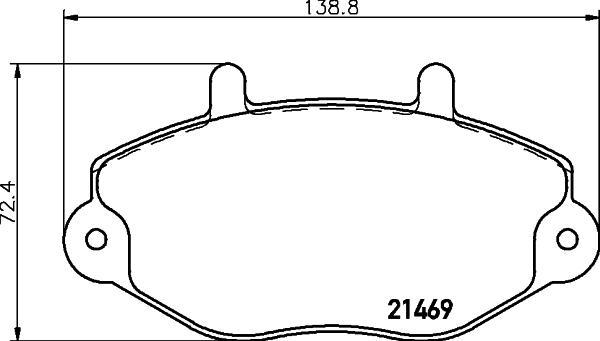 HELLA 8DB 355 019-381 - Fren Balata Seti, Diskli Fren parcadolu.com