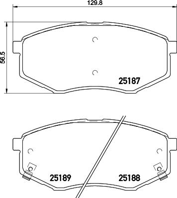 HELLA 8DB 355 019-791 - Fren Balata Seti, Diskli Fren parcadolu.com