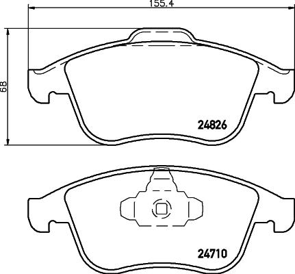 HELLA 8DB 355 015-041 - Fren Balata Seti, Diskli Fren parcadolu.com