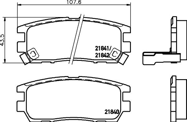 HELLA 8DB 355 016-471 - Fren Balata Seti, Diskli Fren parcadolu.com