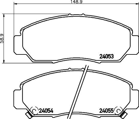 HELLA 8DB 355 010-981 - Fren Balata Seti, Diskli Fren parcadolu.com