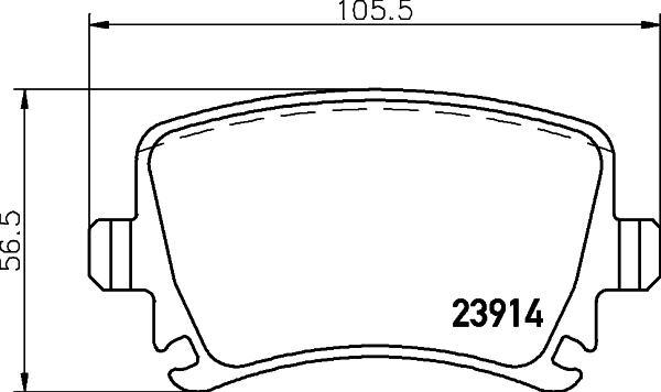 HELLA 8DB 355 010-601 - Fren Balata Seti, Diskli Fren parcadolu.com