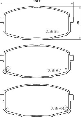 HELLA 8DB 355 010-611 - Fren Balata Seti, Diskli Fren parcadolu.com