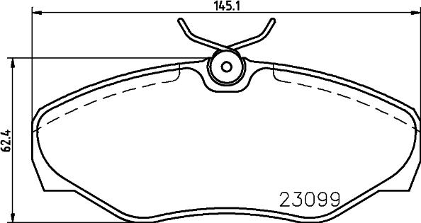 HELLA 8DB 355 011-091 - Fren Balata Seti, Diskli Fren parcadolu.com