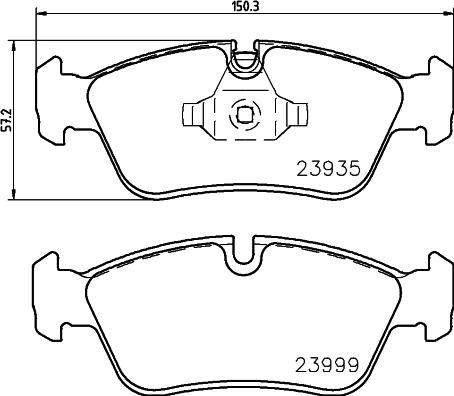 HELLA 8DB 355 011-281 - Fren Balata Seti, Diskli Fren parcadolu.com