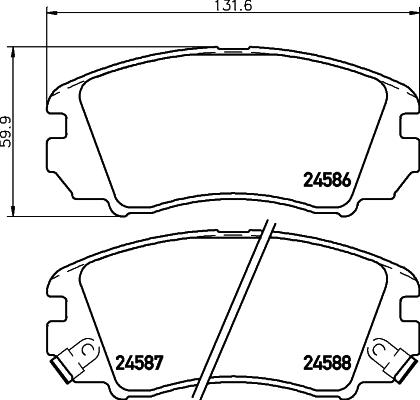 HELLA 8DB 355 013-521 - Fren Balata Seti, Diskli Fren parcadolu.com