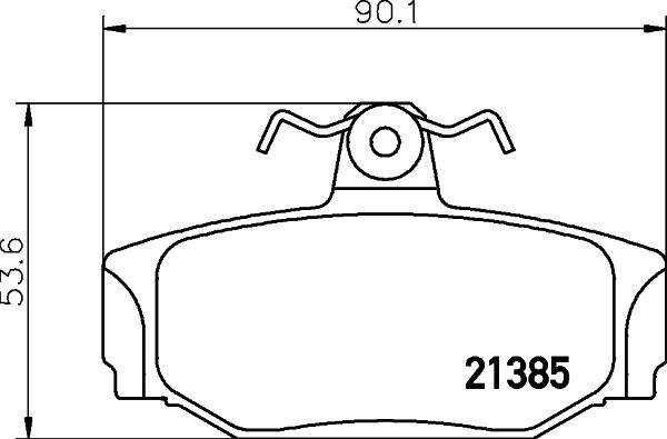 HELLA 8DB 355 017-991 - Fren Balata Seti, Diskli Fren parcadolu.com