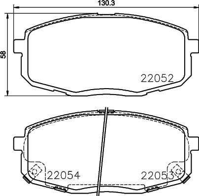 HELLA 8DB 355 037-431 - Fren Balata Seti, Diskli Fren parcadolu.com