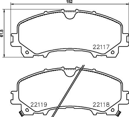 HELLA 8DB 355 024-621 - Fren Balata Seti, Diskli Fren parcadolu.com