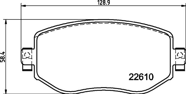 HELLA 8DB 355 025-851 - Fren Balata Seti, Diskli Fren parcadolu.com