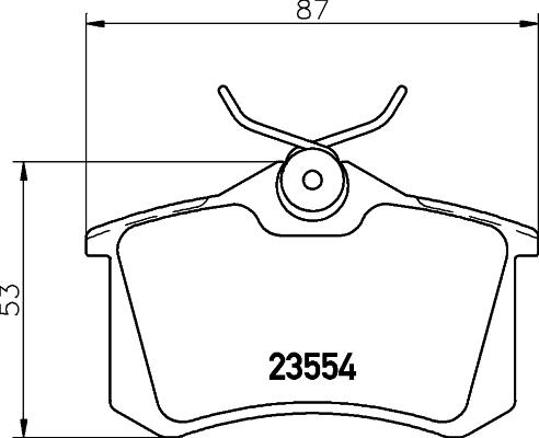 HELLA 8DB 355 026-421 - Fren Balata Seti, Diskli Fren parcadolu.com