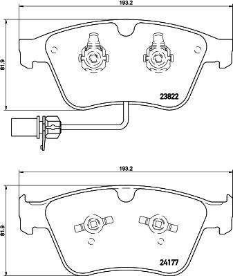 HELLA 8DB 355 020-441 - Fren Balata Seti, Diskli Fren parcadolu.com