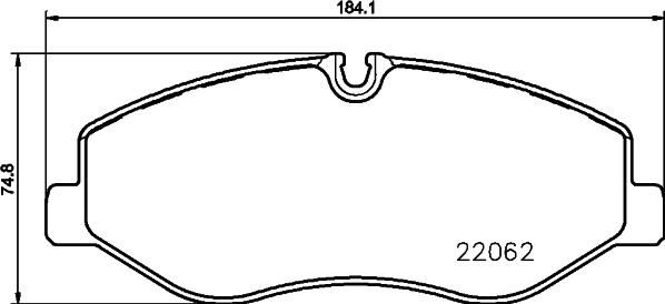 HELLA 8DB 355 021-961 - Fren Balata Seti, Diskli Fren parcadolu.com