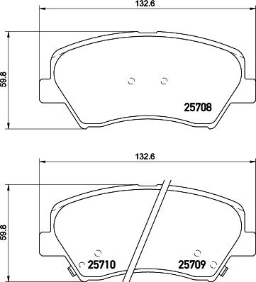 HELLA 8DB 355 021-781 - Fren Balata Seti, Diskli Fren parcadolu.com