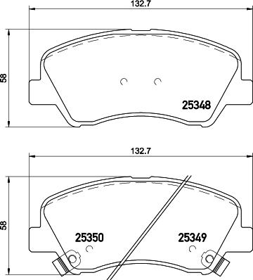 HELLA 8DB 355 028-881 - Fren Balata Seti, Diskli Fren parcadolu.com