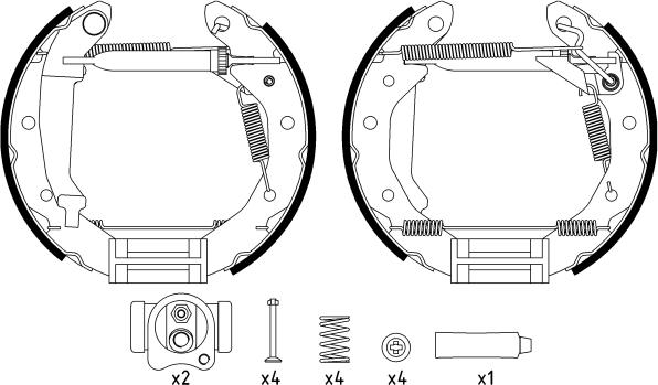 HELLA 8DB 355 022-661 - Fren Pabuç Takımı parcadolu.com