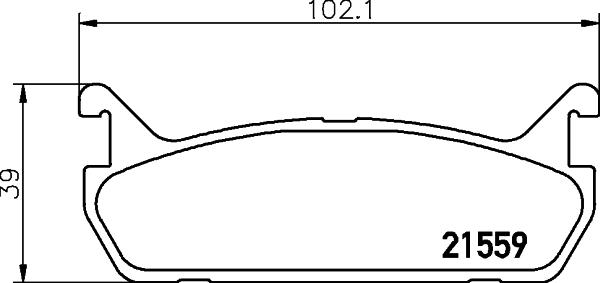 HELLA 8DB 355 027-061 - Fren Balata Seti, Diskli Fren parcadolu.com