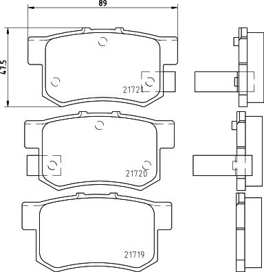 HELLA 8DB 355 027-801 - Fren Balata Seti, Diskli Fren parcadolu.com