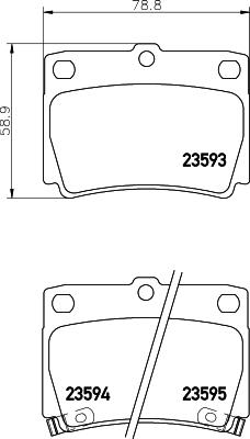 HELLA 8DB 355 027-741 - Fren Balata Seti, Diskli Fren parcadolu.com