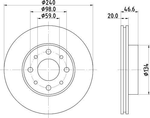 HELLA 8DD 355 105-881 - Fren Diski parcadolu.com