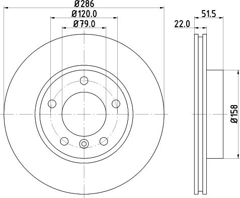 HELLA 8DD 355 102-581 - FREN DISKI  BMW E36-E46 ON HAVALI  parcadolu.com