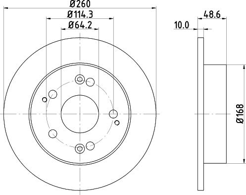 HELLA 8DD 355 110-311 - FREN DISKI HONDA CIVIC VII Hatchback EU. EP. EV. INTEGRA Coupe DC5 parcadolu.com