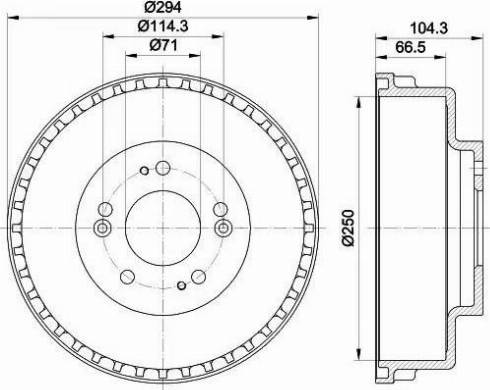 HELLA 8DT 355 300-931 - Fren Kampanası parcadolu.com