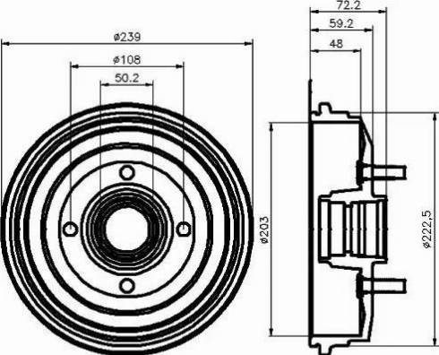 HELLA 8DT 355 300-191 - Fren Kampanası parcadolu.com