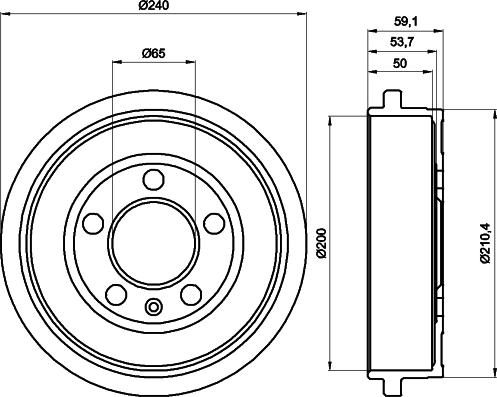 HELLA 8DT 355 300-371 - Fren Kampanası parcadolu.com