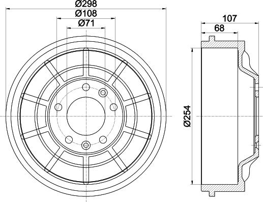 HELLA 8DT 355 301-021 - Fren Kampanası parcadolu.com