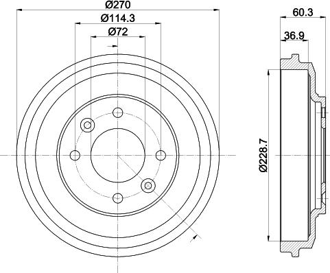 HELLA 8DT 355 303-071 - Fren Kampanası parcadolu.com