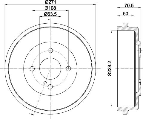 HELLA 8DT 355 303-191 - Fren Kampanası parcadolu.com