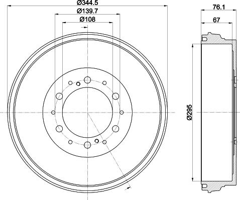 HELLA 8DT 355 303-141 - Fren Kampanası parcadolu.com