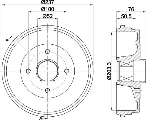 HELLA 8DT 355 302-761 - Fren Kampanası parcadolu.com