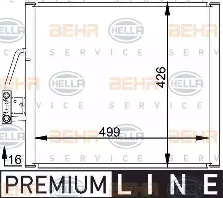 HELLA 8FC 351 037-051 - Klima Radyatörü / Kondansatör parcadolu.com