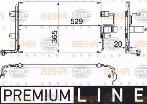 HELLA 8FC 351 318-581 - Klima Radyatörü / Kondansatör parcadolu.com