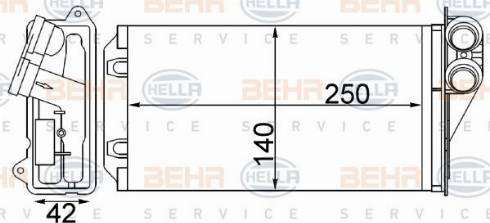 HELLA 8FH 351 511-524 - Kalorifer Radyatörü parcadolu.com