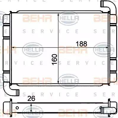 HELLA 8FH 351 000-571 - Kalorifer Radyatörü parcadolu.com